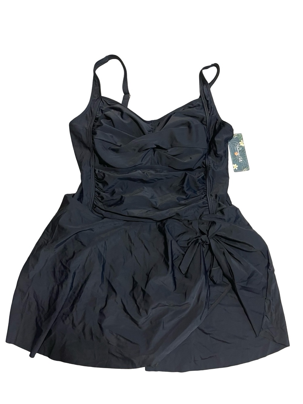 NWT Blooming Jelly Black One Piece Swim Dress Tummy Control size XXL - Picture 5 of 9